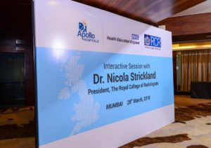 INDIA VISIT OF DR. NICOLA STRICKLAND, PRESIDENT OF THE ROYAL COLLEGE OF RADIOLOGISTS 25 – 31 March 2018